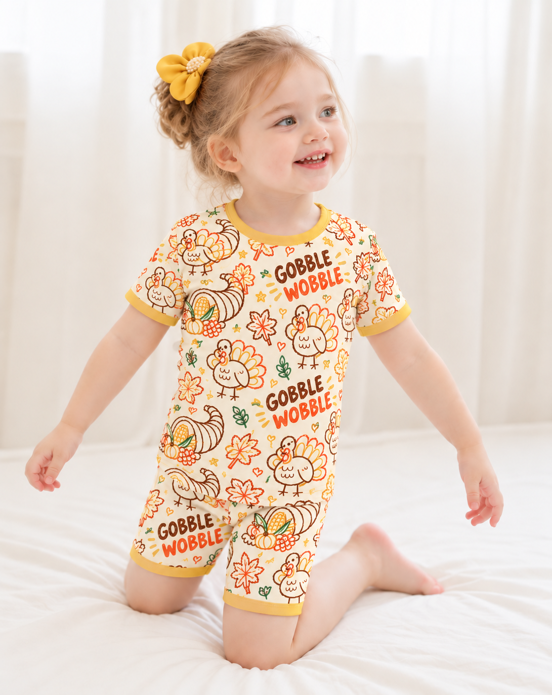 Gobble Wobble Short Sleeve Pajamas