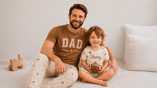 Game Day Short Bamboo Pyjama Set - Personalised Name