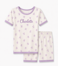 Vintage Bloom Short Bamboo Pyjama Set - Personalised Name