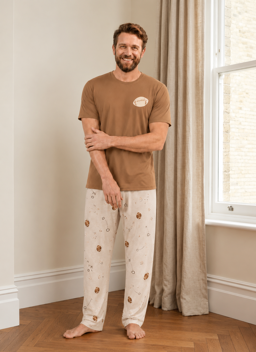 Game Day Men's Short Sleeve Bamboo Pyjama Set