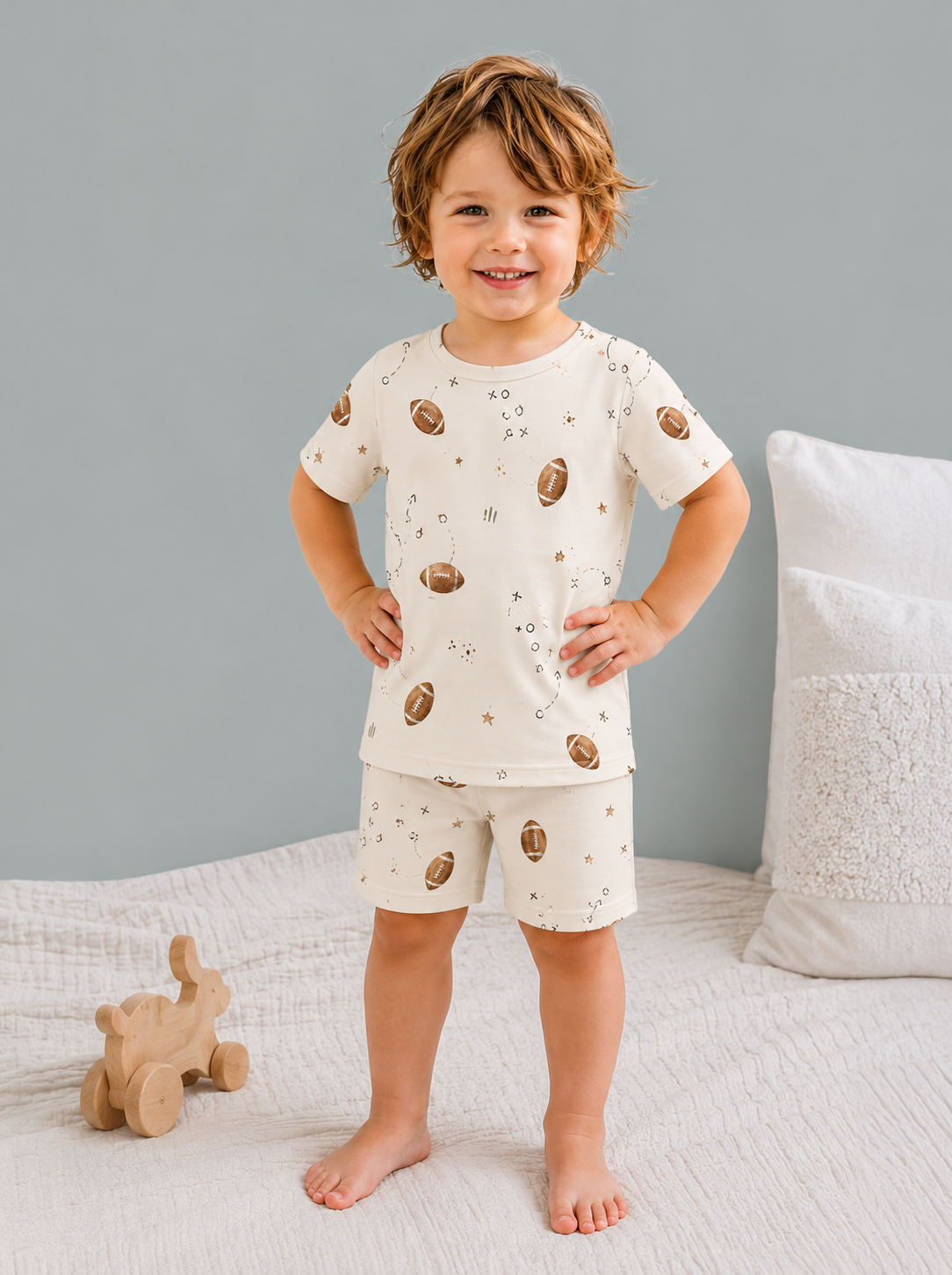 Game Day Short Bamboo Pyjama Set