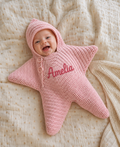 Little Star Crochet Baby Wrap - Personalised Name