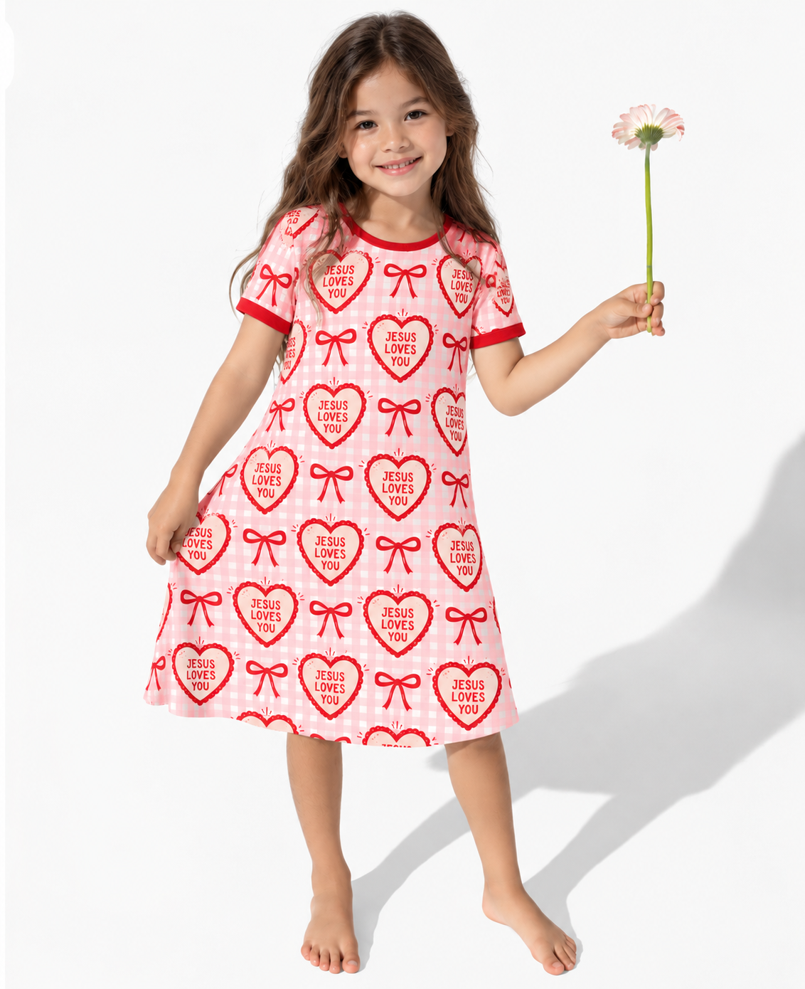 Jesus Loves You Bamboo Twirl Dress