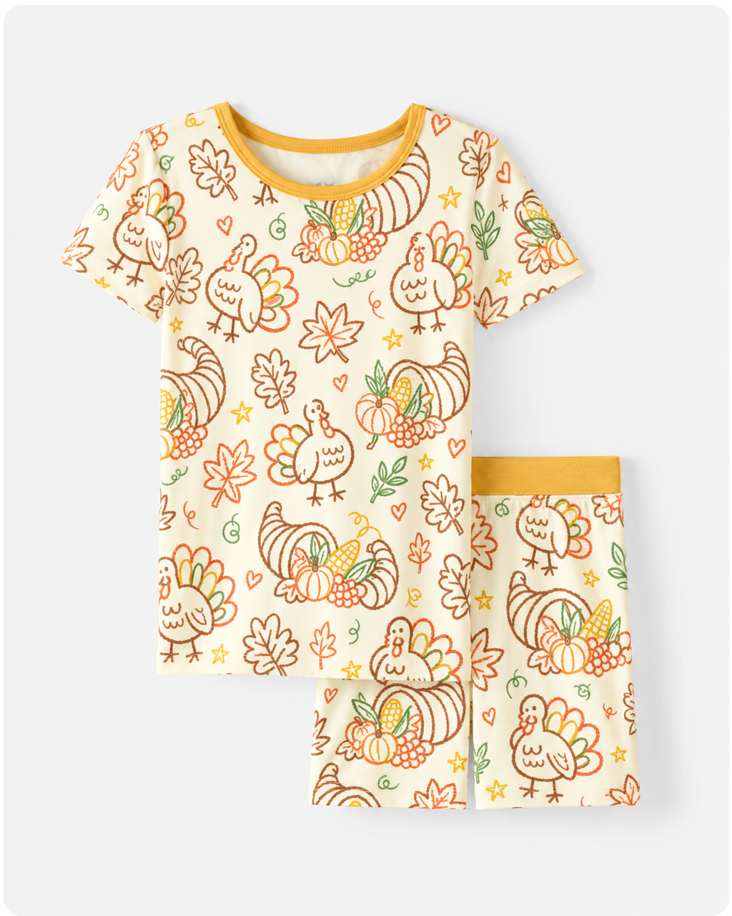Gobble Wobble Short Sleeve Pajamas
