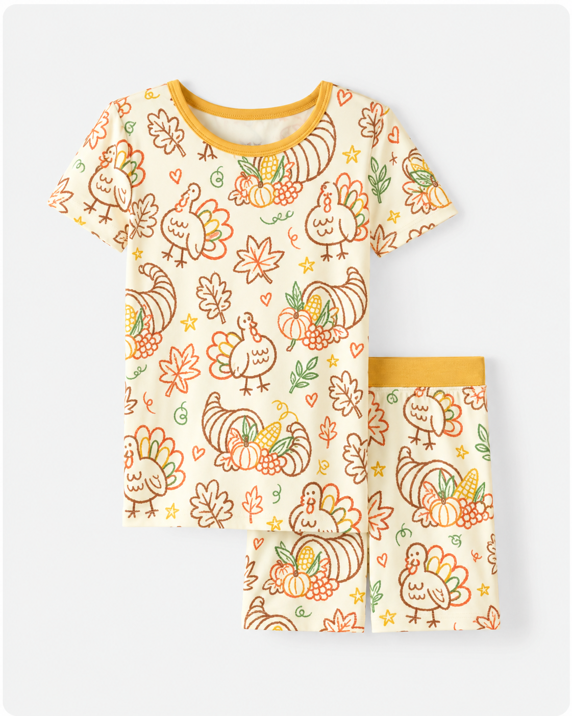 Gobble Wobble Short Sleeve Pajamas
