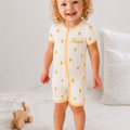 Sweet Lemon Bamboo Romper - Personalised Name