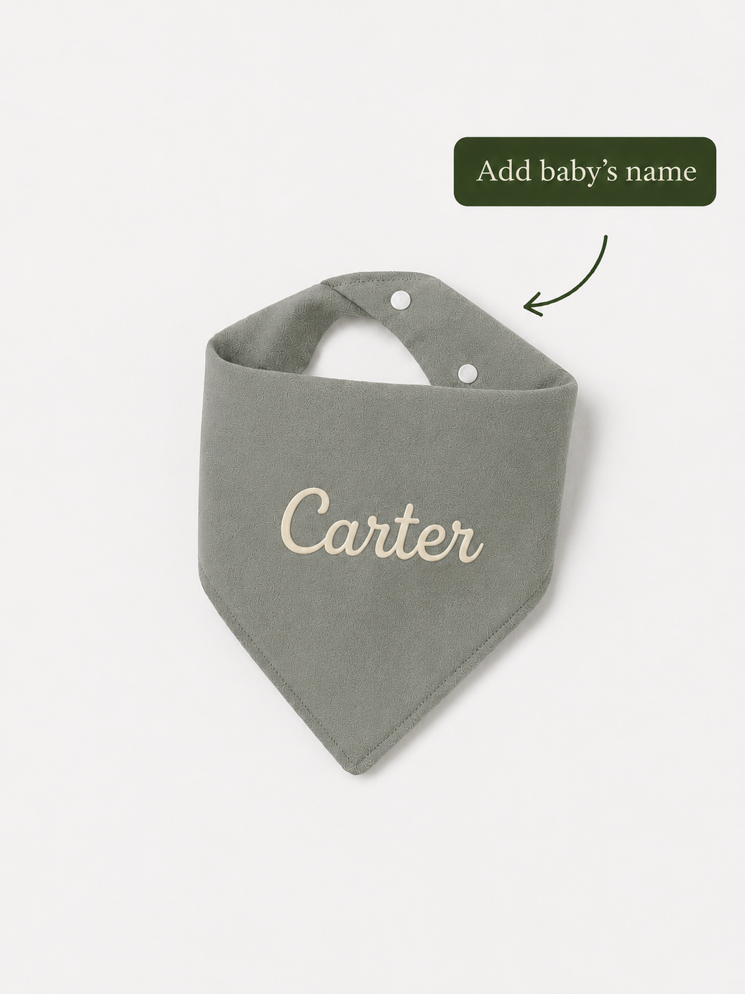 Bamboo Bandana Bib - Personalised
