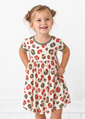 Christmas Leopard Bamboo Twirl Dress