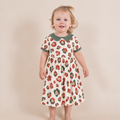 Christmas Leopard Peter Pan Collar Bamboo Dress