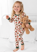 Christmas Leopard Long Sleeve Pajamas