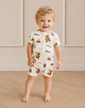 Let's Camping Short Bamboo Romper
