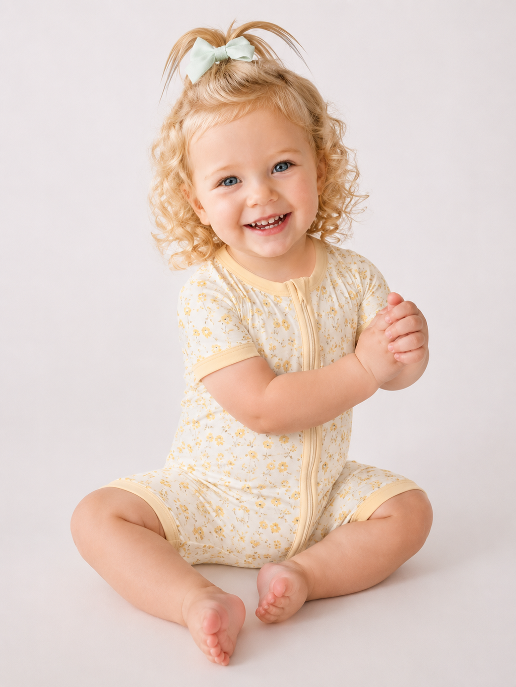 Wild Flower Short Bamboo Romper