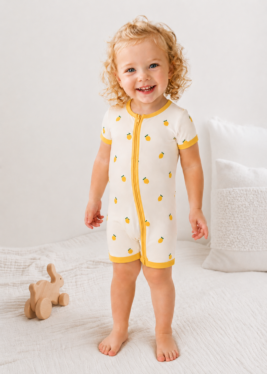 Sweet Lemon Bamboo Romper