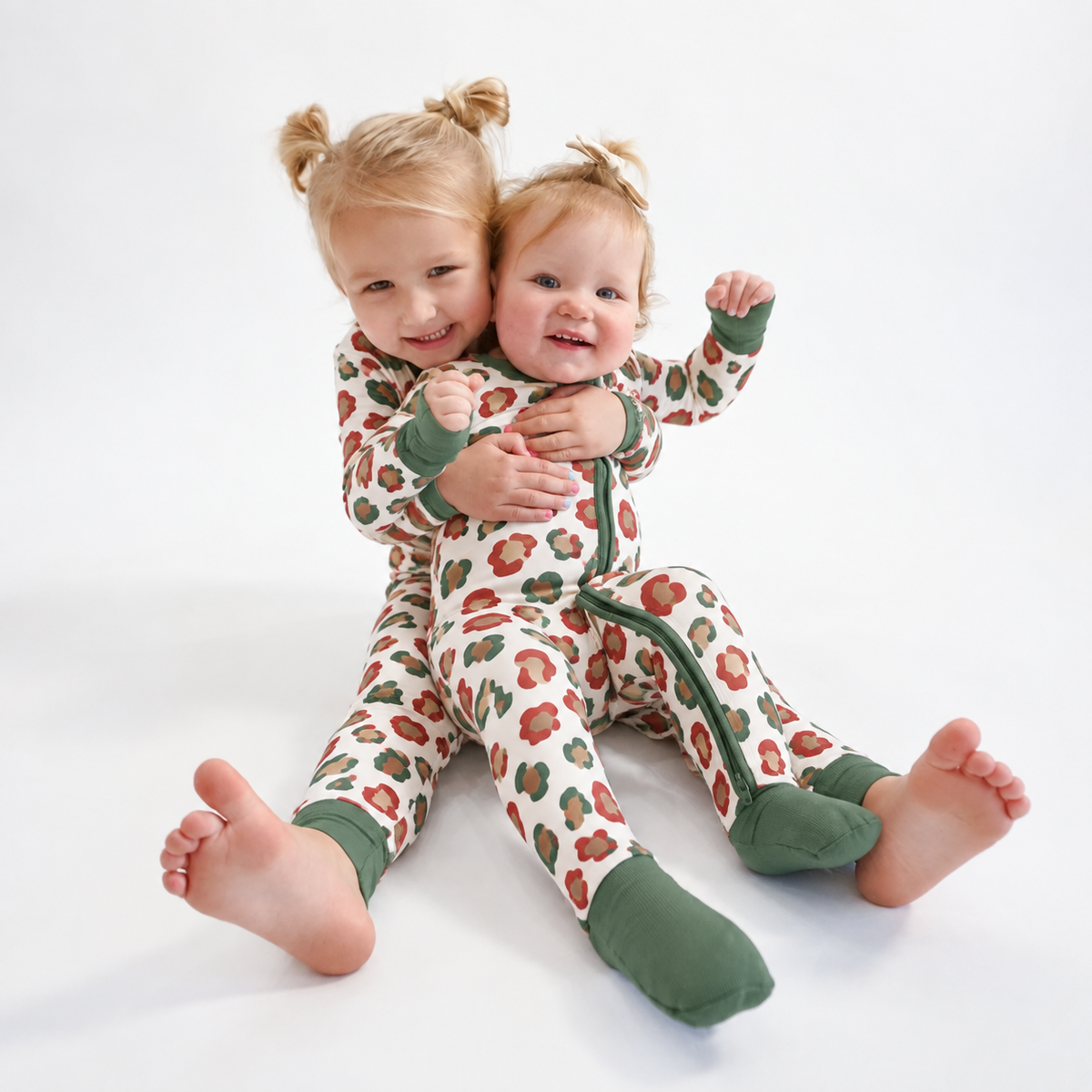 Christmas Leopard Bamboo Zippy