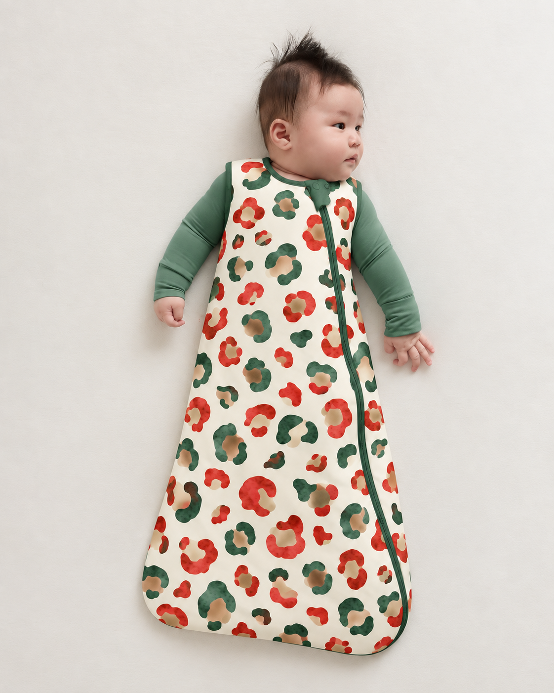 Christmas Leopard Bamboo Sleep Sack