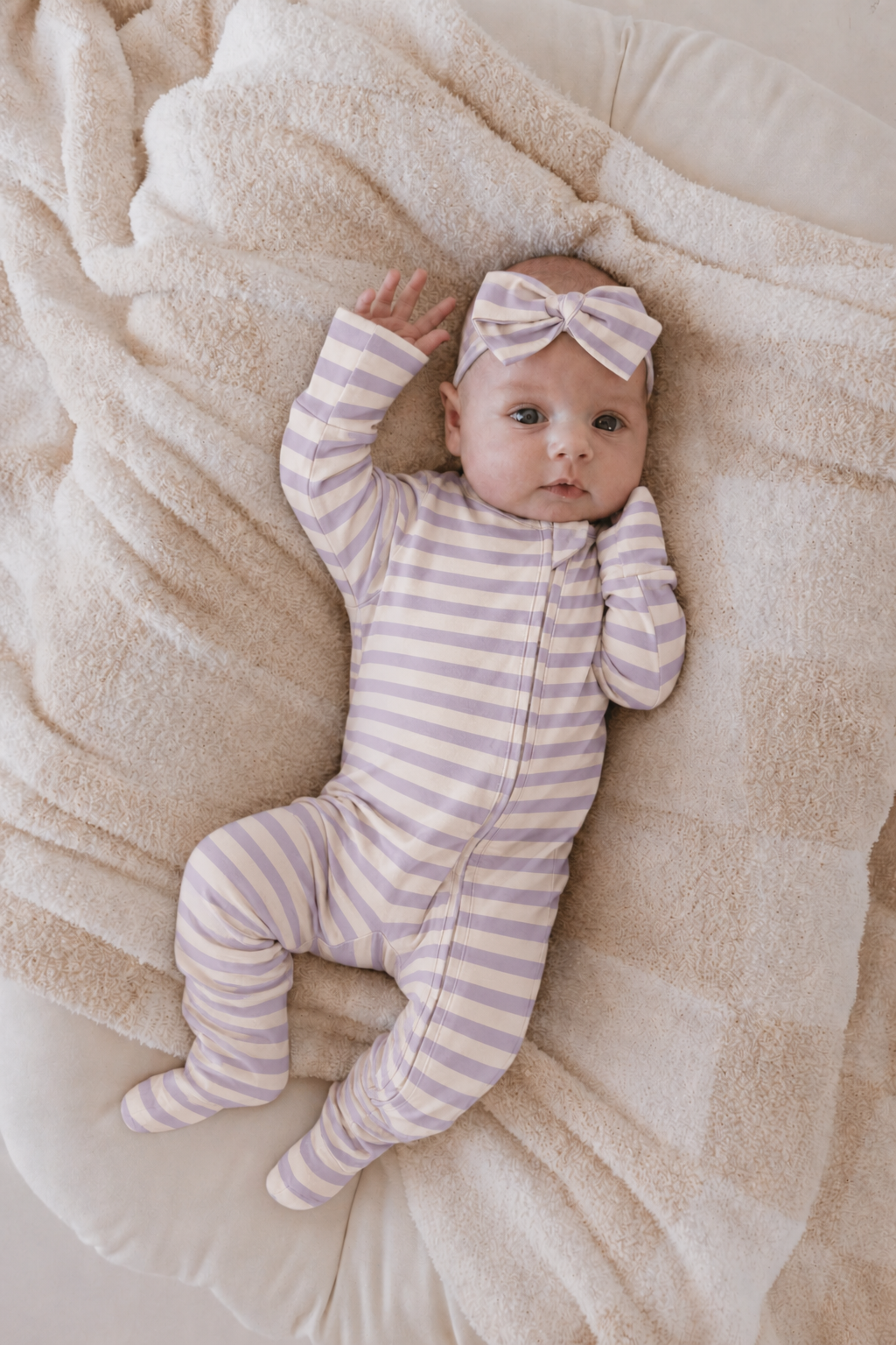 Meadow Stripe Bamboo Romper