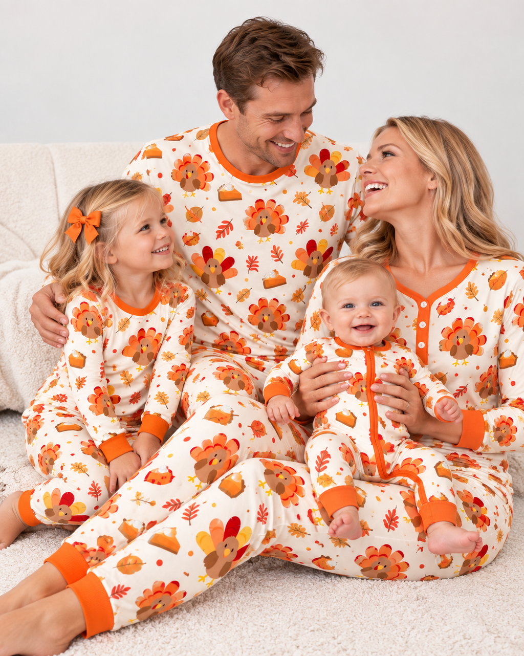 Turkey & Pie Men's Long Sleeve Bamboo Pajama Set