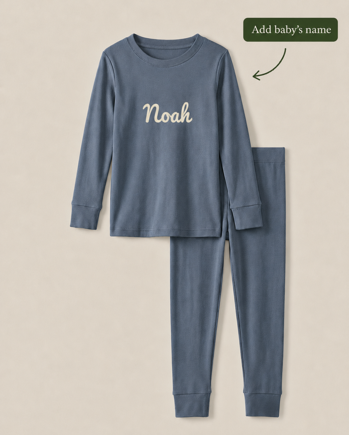 Morning Fog Bamboo Pyjamas - Personalised