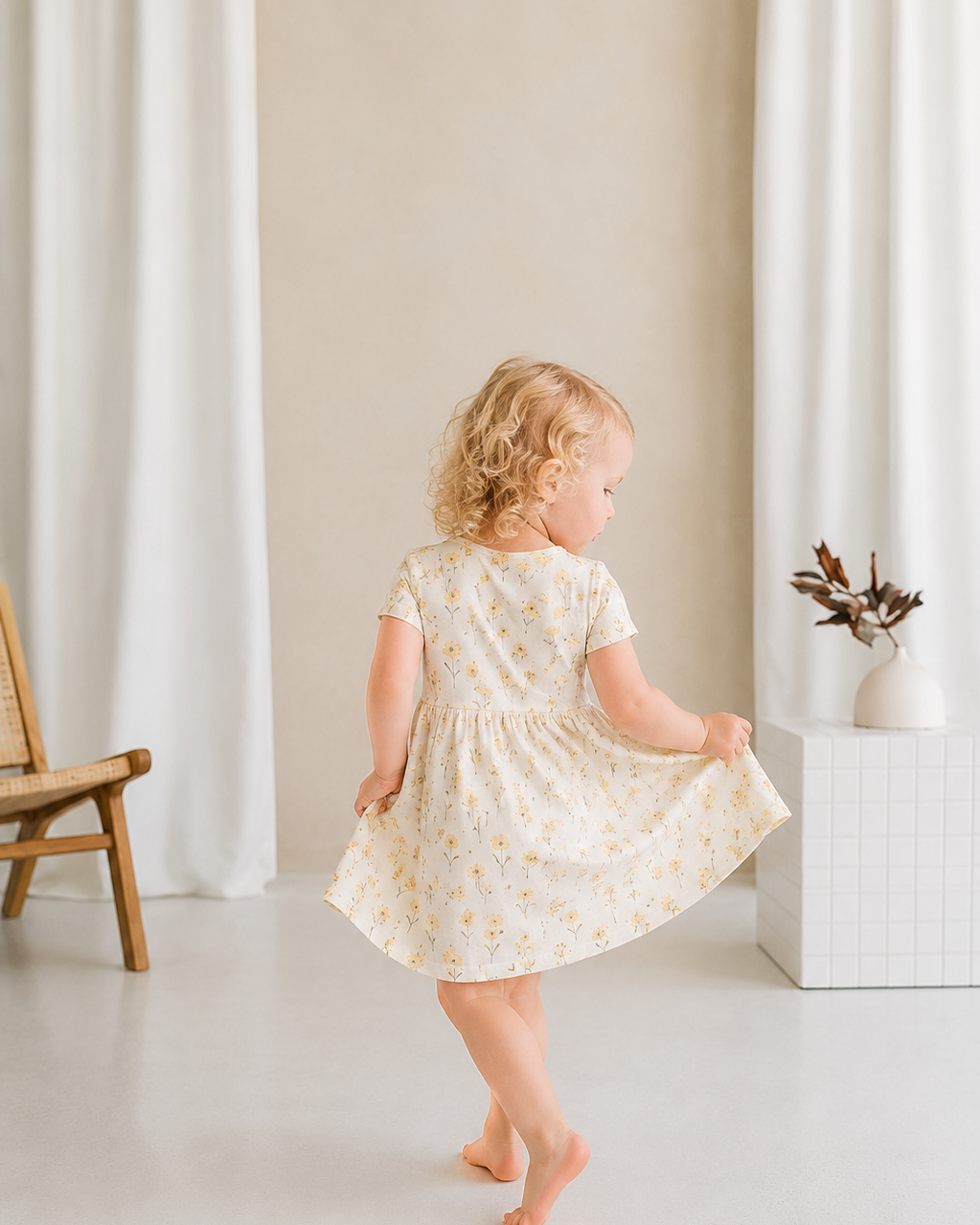 Wild Flower Bamboo Dress Toddler
