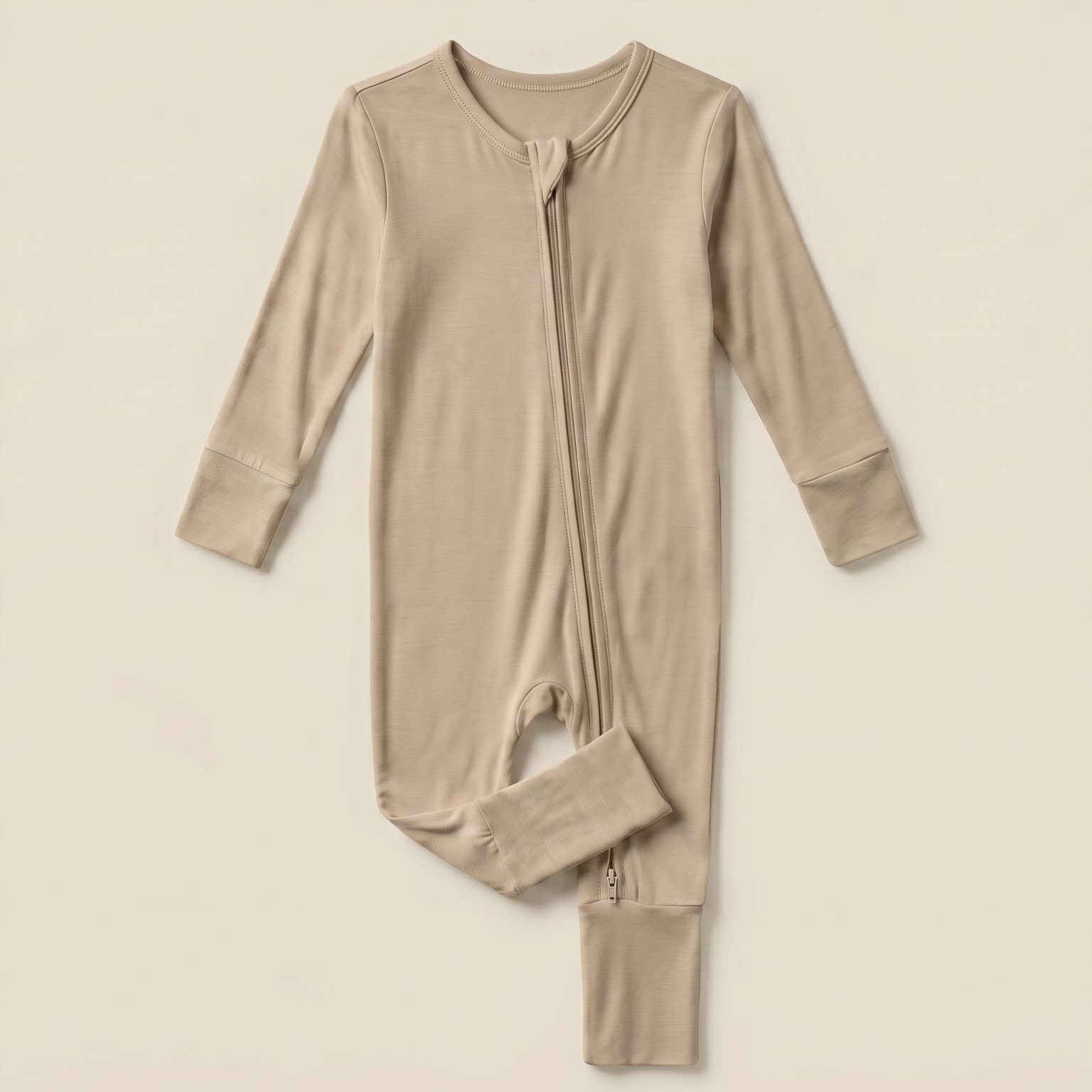 Warm Stone Bamboo Romper - Personalised