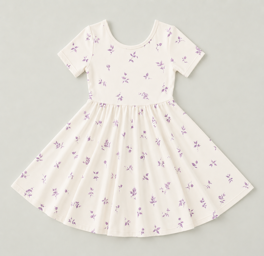 Vintage Bloom Bamboo Dress
