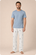 First Tide Men's Short Sleeve Bamboo Pyjama Set