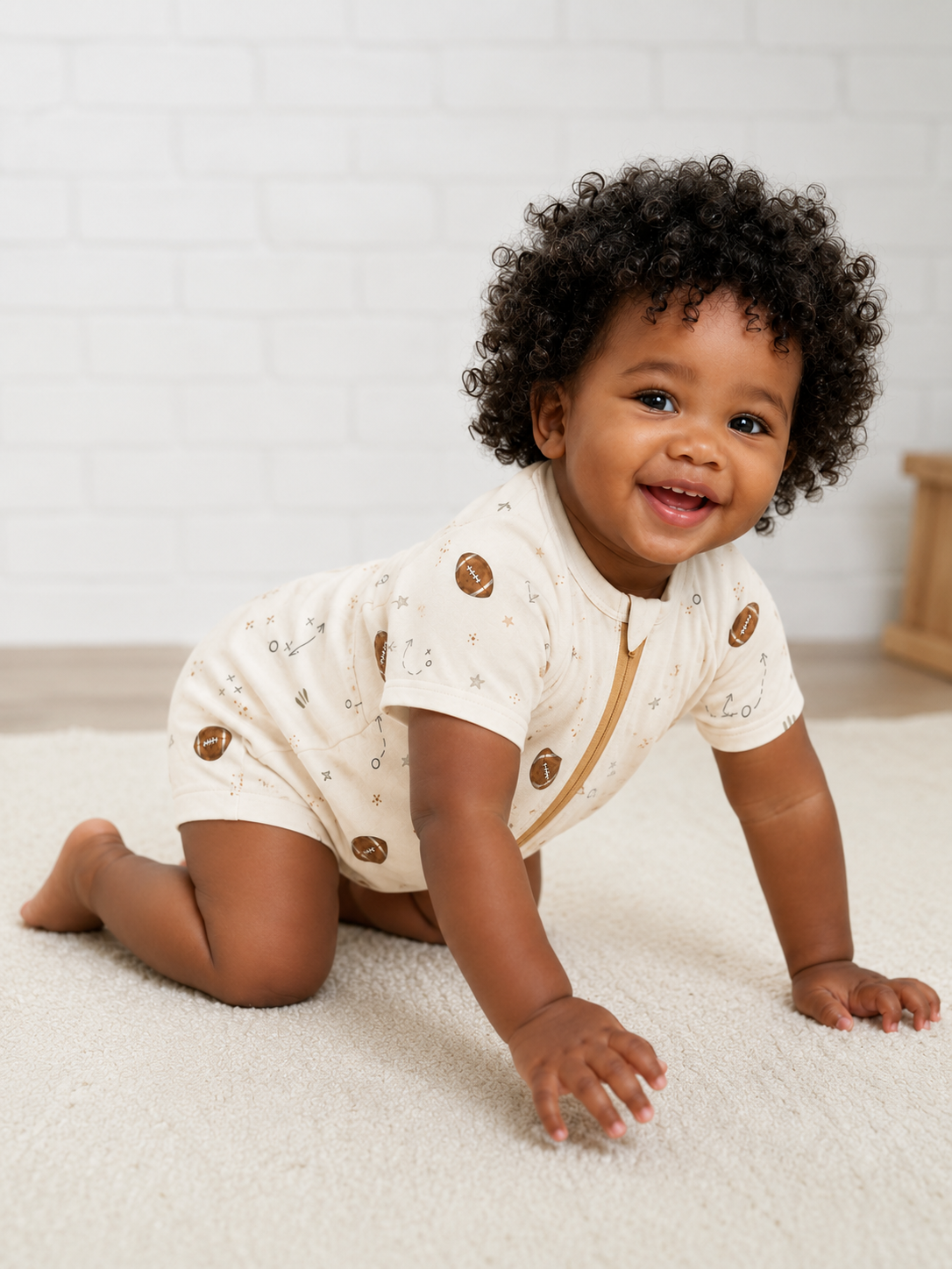 Game Day Short Bamboo Romper