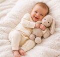 Oat Milk Bamboo Romper - Personalised