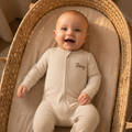 Warm Stone Bamboo Romper - Personalised