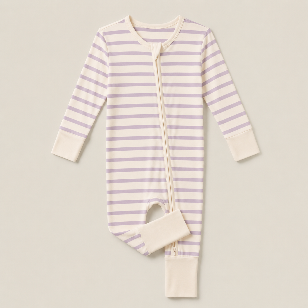 Meadow Stripe Bamboo Romper