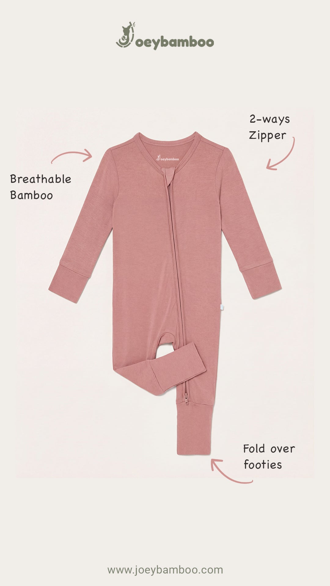 Zippered Sepia Rose